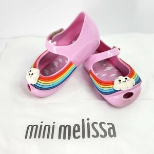 Mini Melissa - Rainbow 🌈  Jelly Shoes,     Size 6 Toddler,